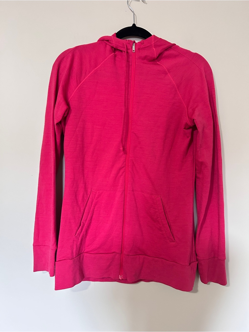 Icebreaker Full Zip Hooded Jacket Pink Size Medium